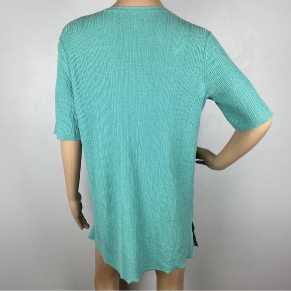 NEW EILEEN FISHER V-NECK KNIT TUNIC - Picture 8 of 10